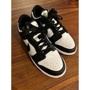 Nike Dunk Women's Black White Dunk Low Panda Sneakers Size 8.5